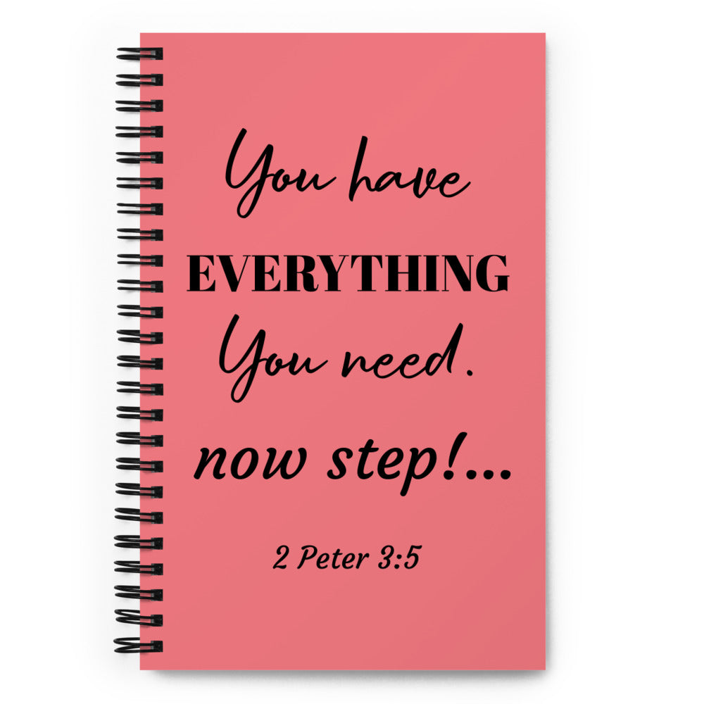 2 Peter 3:5 - Spiral notebook